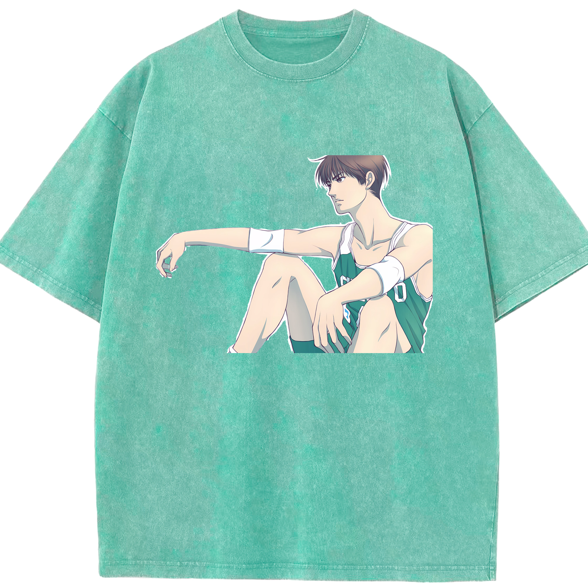 （画像用） SLAM DUNK／スラムダンク 綿100% ヴィンテージ風 半袖Tシャツ（フロントプリント）